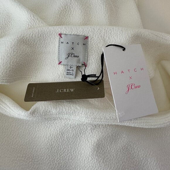 NWT HATCH X J.Crew Women Ivory Casual Dress Size 0 Maternity New - Picture 9 of 14